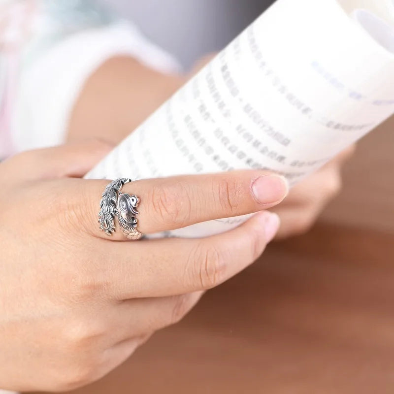 The Phoenix Adjustable 925 Sterling Silver Ring