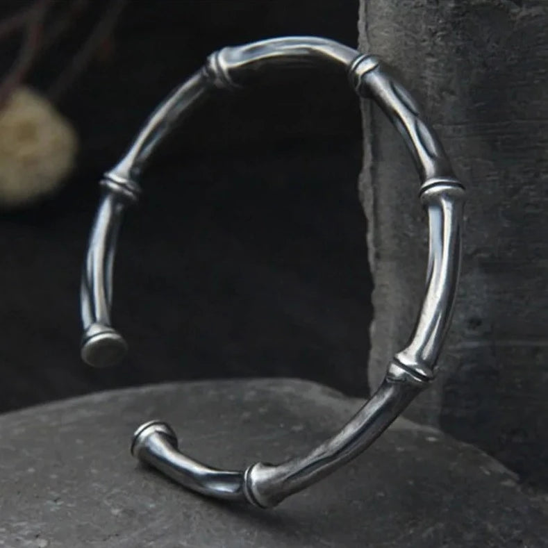 Sacred Bamboo 925 Sterling Silver Bracelet