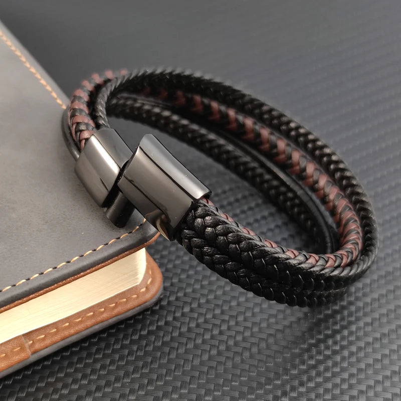 Samurai Braided Leather Bracelet