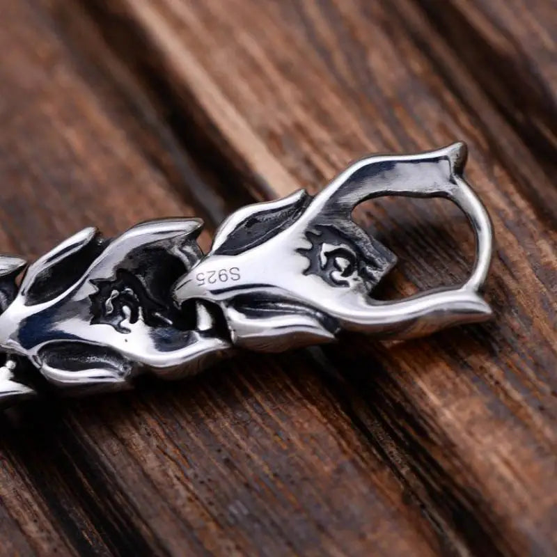 Dragon God Ryujin Handmade 925 Silver Bracelet
