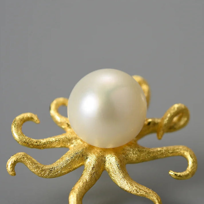 Tako the Octopus 925 Sterling Silver Earrings