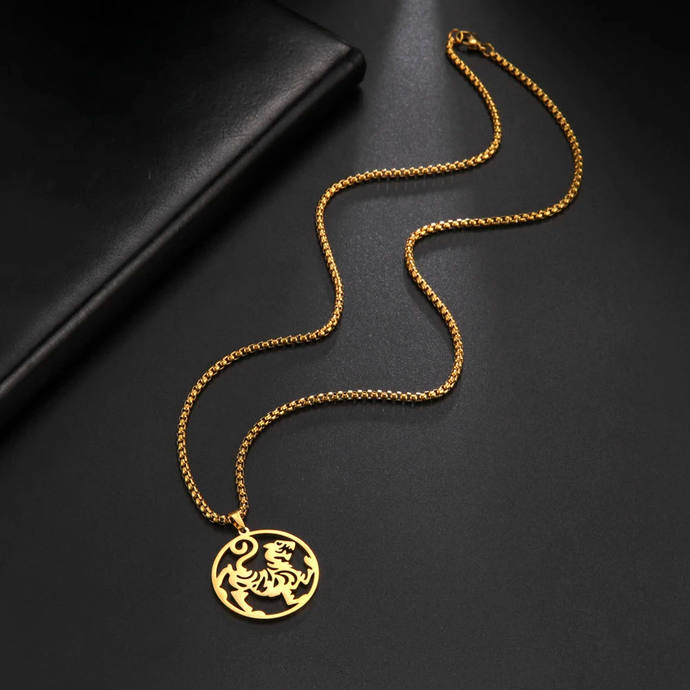 Tora Tiger Steel Necklace