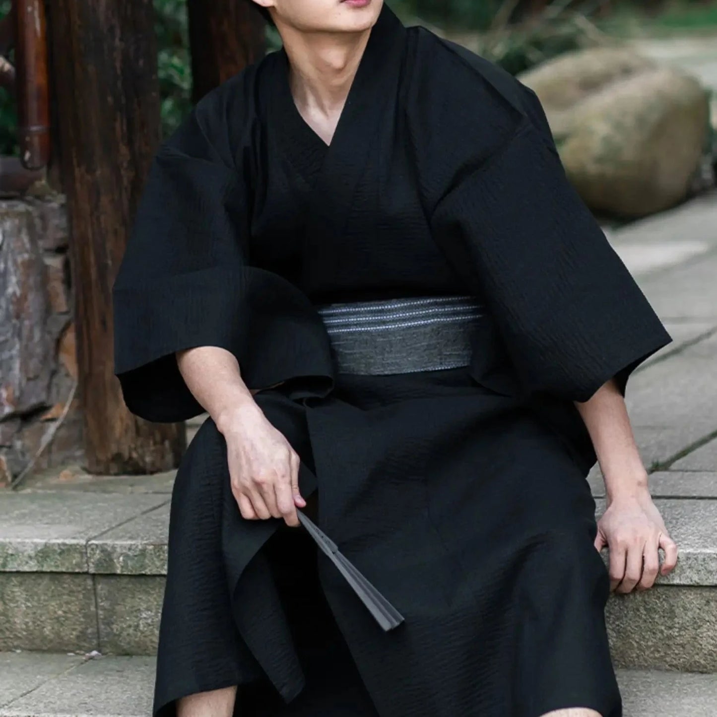Black Yukata Robe