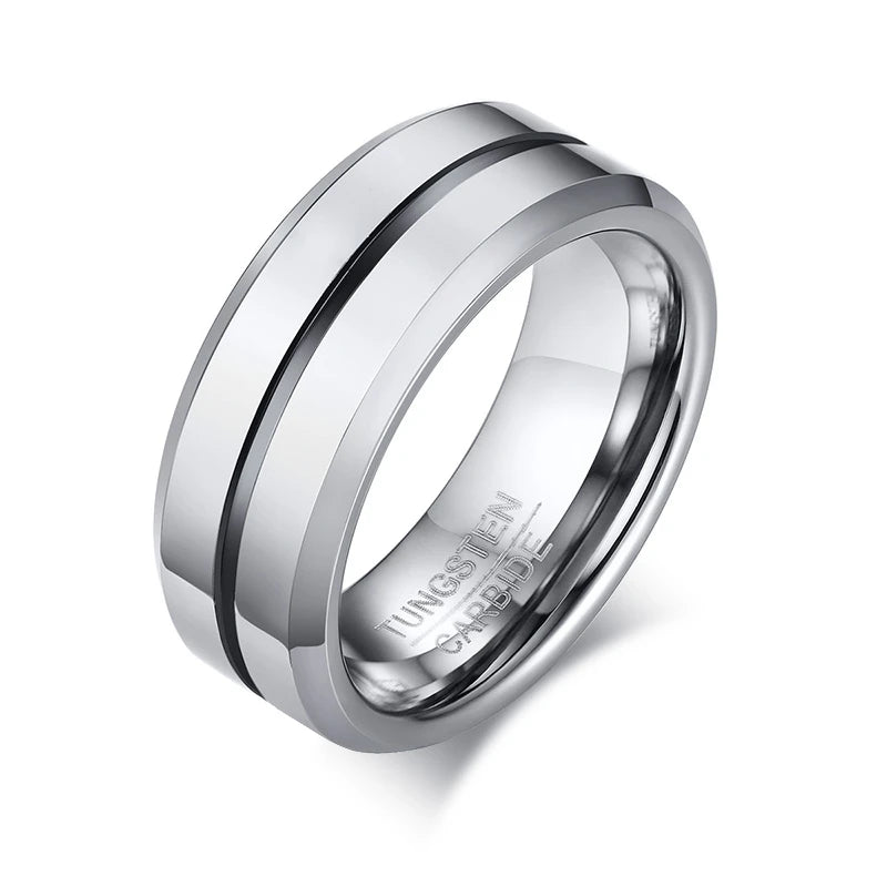 Bands of Fate Tungsten Carbide Ring