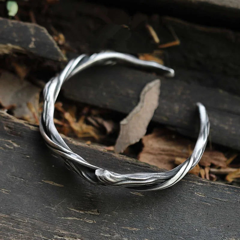 Branch of a Cherry Tree Steel  Bracelet