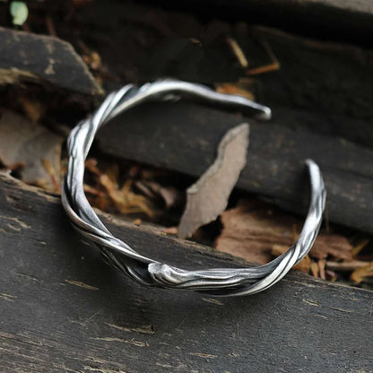 Branch of a Cherry Tree Steel  Bracelet