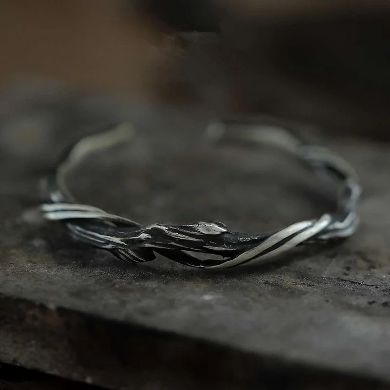 Branch of a Cherry Tree Steel  Bracelet