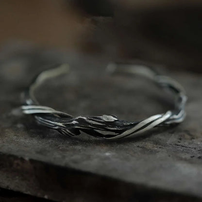 Branch of a Cherry Tree Steel  Bracelet