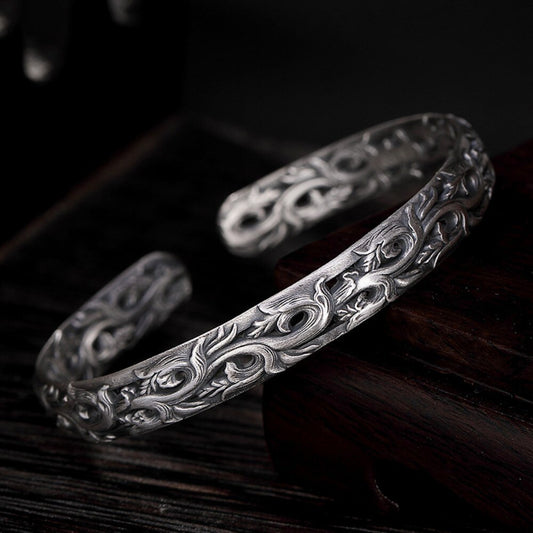 Branches of the Sakura Tree 999 Fine Silver Bracelet