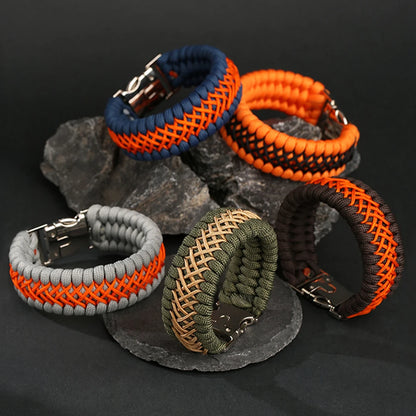 Bushi Braided Wristband Tactical Paracord Bracelet