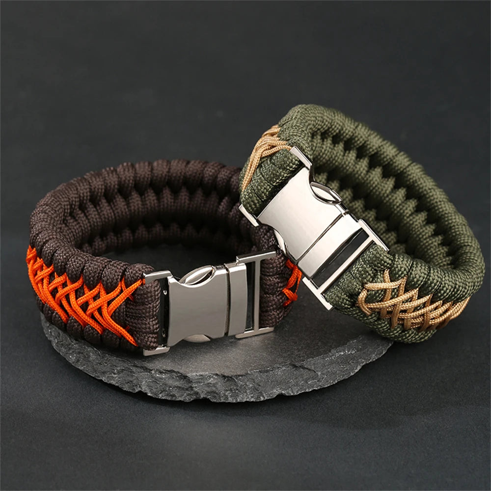 Bushi Braided Wristband Tactical Paracord Bracelet