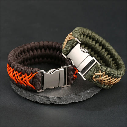 Bushi Braided Wristband Tactical Paracord Bracelet