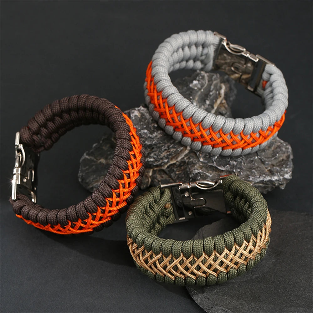 Bushi Braided Wristband Tactical Paracord Bracelet