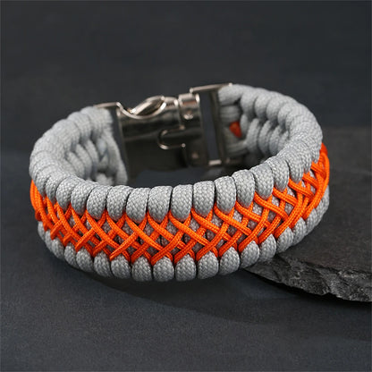 Bushi Braided Wristband Tactical Paracord Bracelet