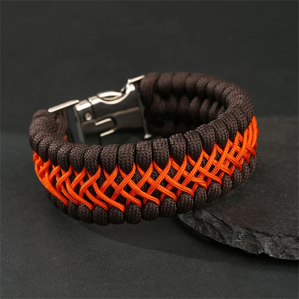 Bushi Braided Wristband Tactical Paracord Bracelet