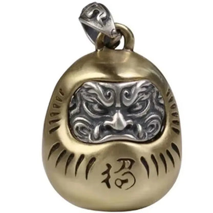 Daruma Doll 925 Silver Pendant