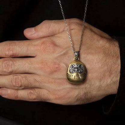 Daruma Doll 925 Silver Pendant