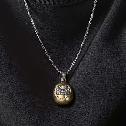 Daruma Doll 925 Silver Pendant