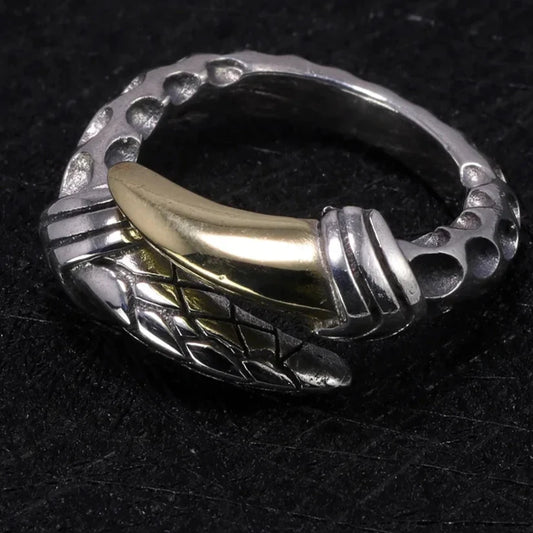 Dragon Single Claw Handmade 925 Sterling Silver Ring