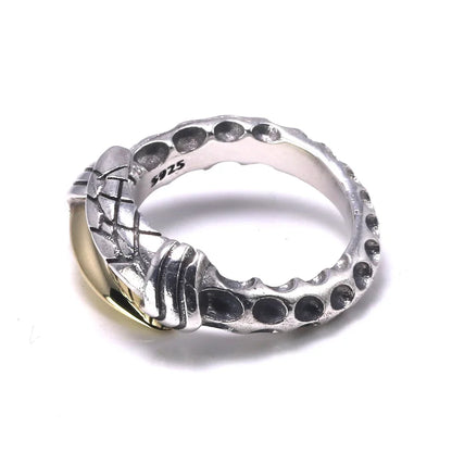 Dragon Single Claw Handmade 925 Sterling Silver Ring