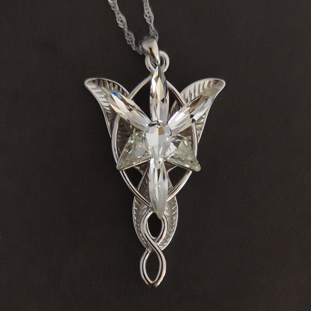 Evenstar 925 Sterling Silver Necklace with Zircon Stones