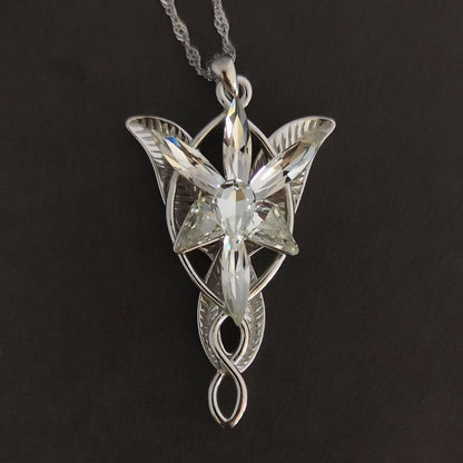 Evenstar 925 Sterling Silver Necklace with Zircon Stones