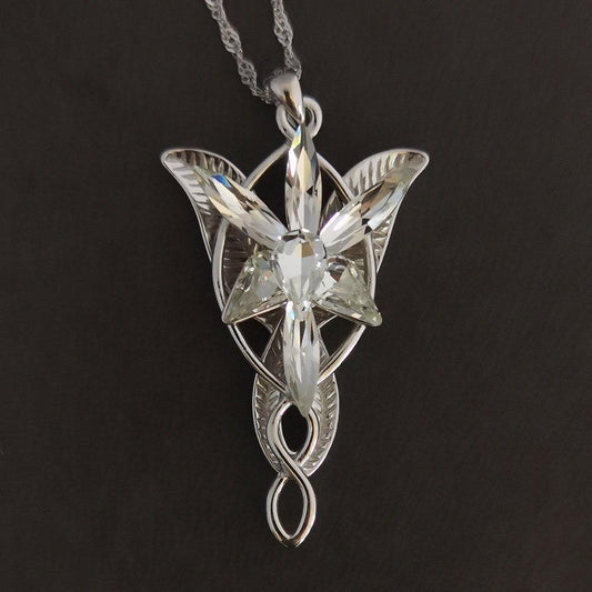 Evenstar 925 Sterling Silver Necklace with Zircon Stones