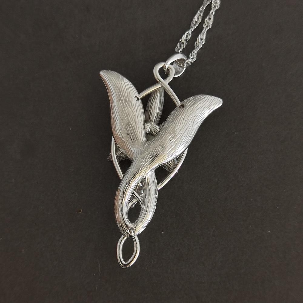 Evenstar 925 Sterling Silver Necklace with Zircon Stones
