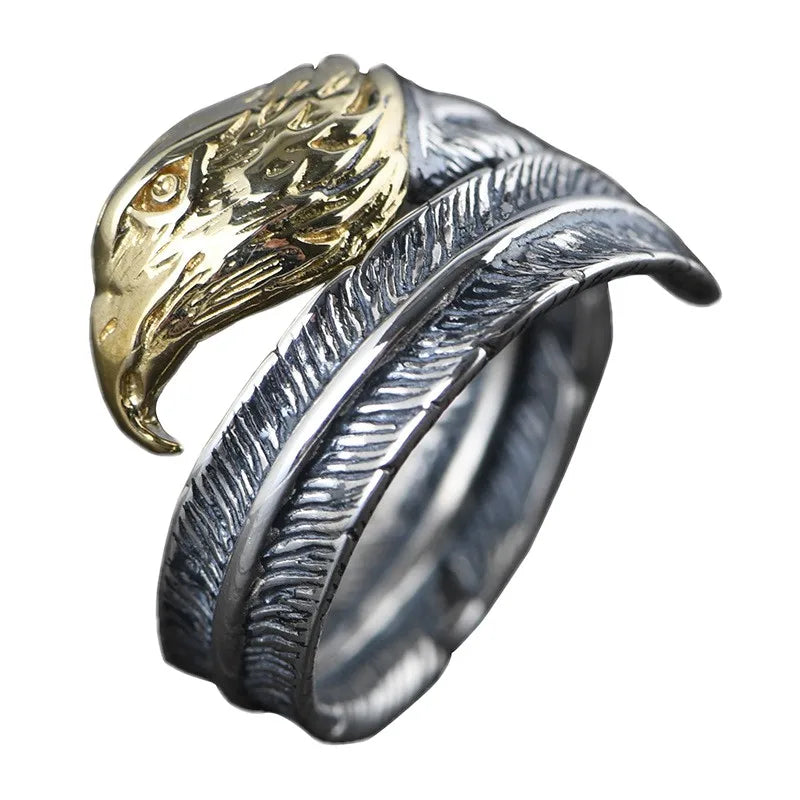Feather of the Eagle Amenohiwashi-no-kami 925 Sterling Silver Ring