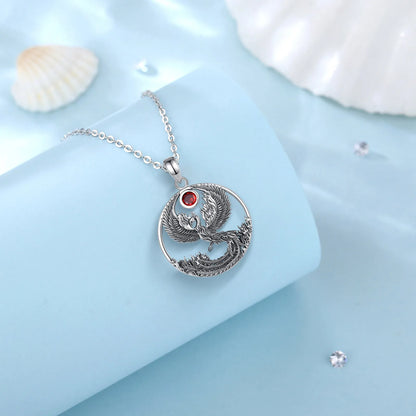 Fire Phoenix 925 Sterling Silver Necklace