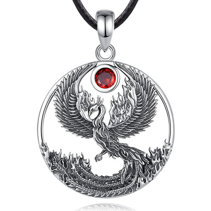 Fire Phoenix 925 Sterling Silver Necklace