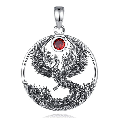 Fire Phoenix 925 Sterling Silver Necklace