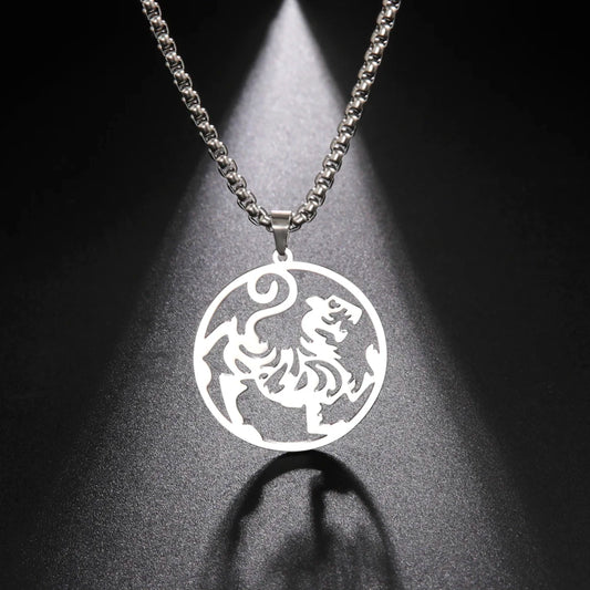 Tora Tiger Steel Necklace