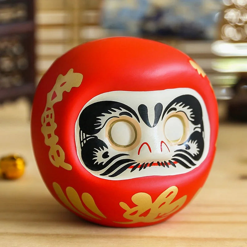 Big Daruma Doll and Piggy Bank