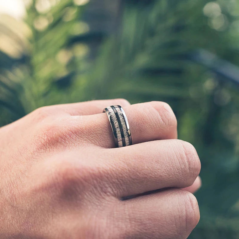 Guardian of Nara Tungsten and Deer's Antler Ring