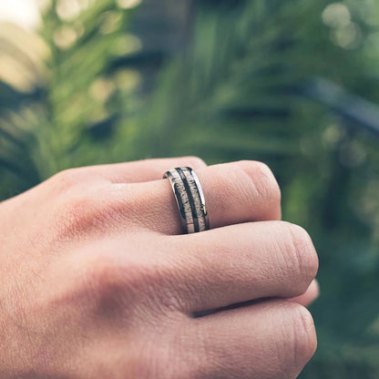 Guardian of Nara Tungsten and Deer's Antler Ring