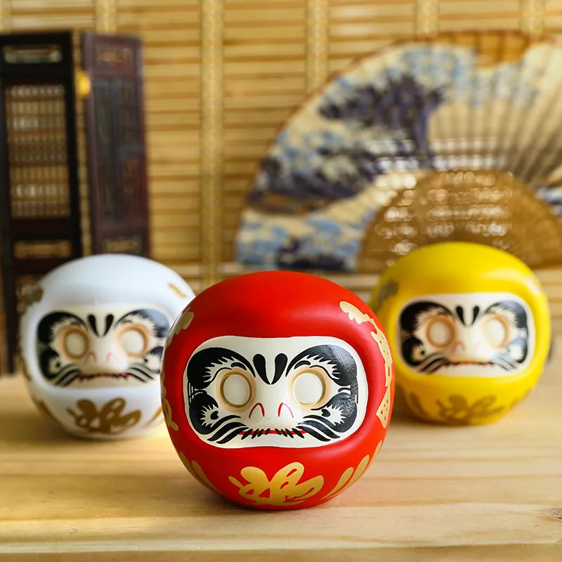 Big Daruma Doll and Piggy Bank