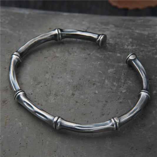 Sacred Bamboo 925 Sterling Silver Bracelet