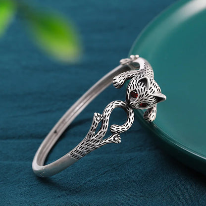 Kawaii Neko Cat Ring and Bracelet in Fine 990 Silver