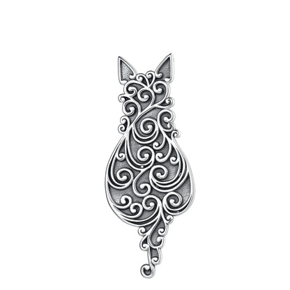 Kawaii Lucky Cat 925 Silver Necklace