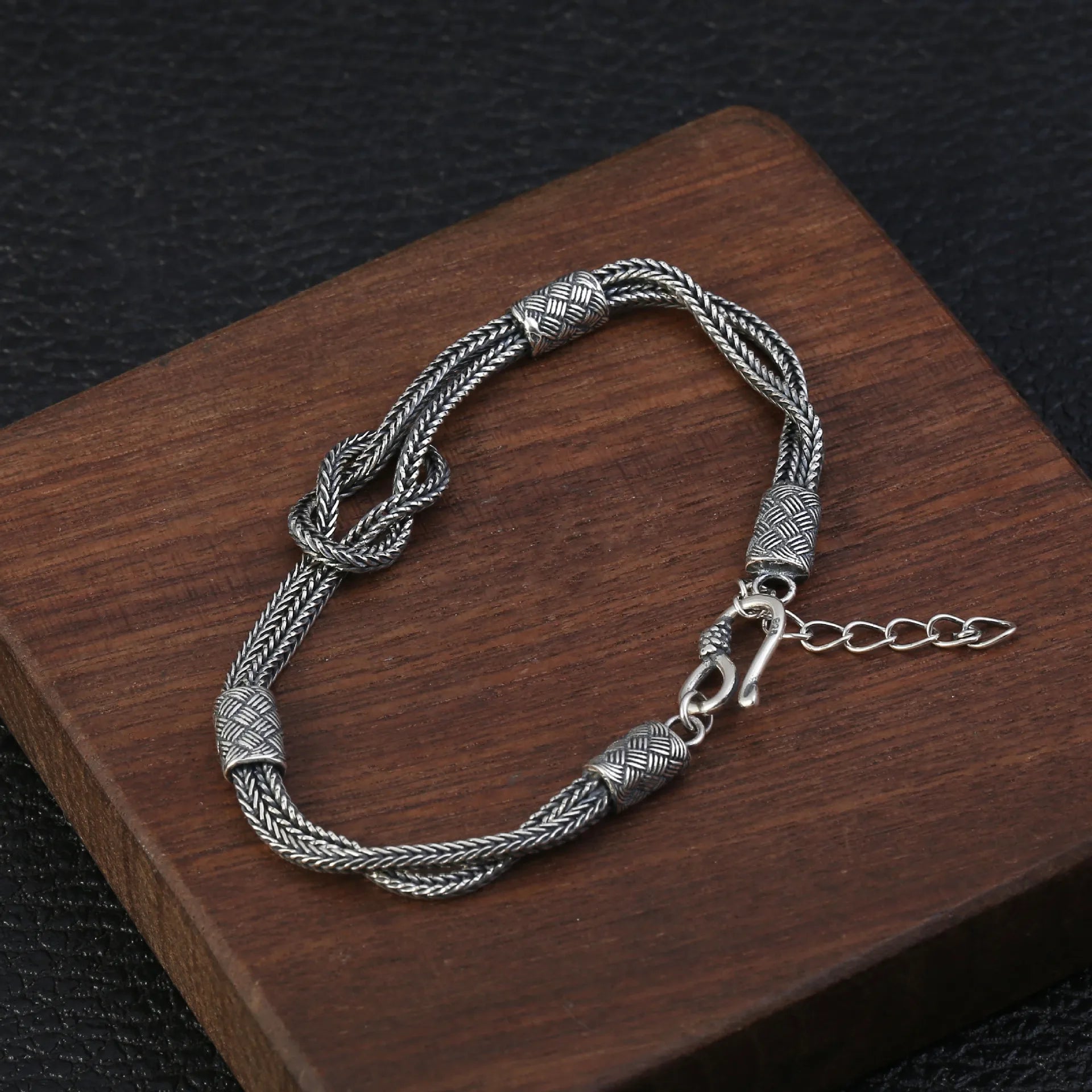 Knots of Fate 925 Silver Bracelet