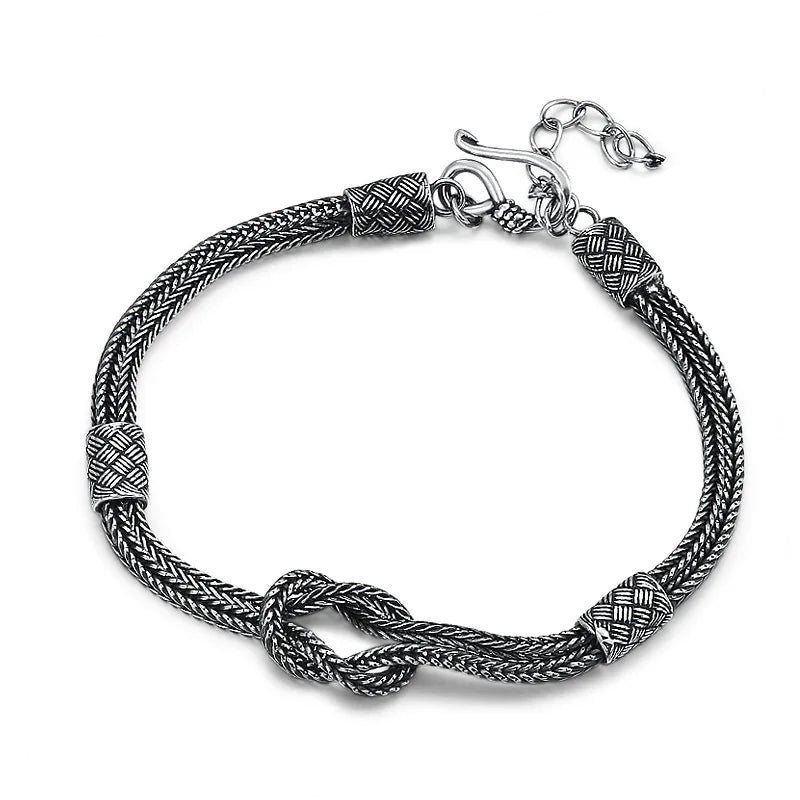 Knots of Fate 925 Silver Bracelet