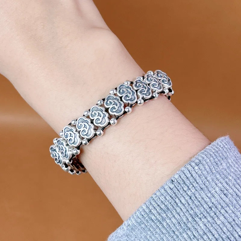 Kumo the Auspicious Clouds 999 Fine Silver Bracelet