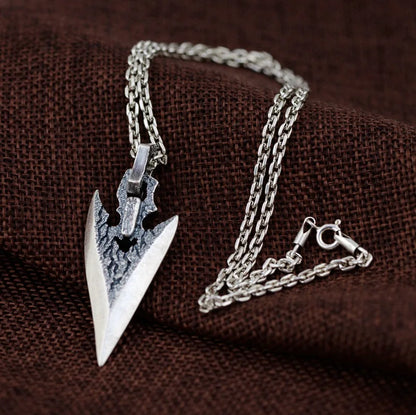 Kyudo Arrow Head Sterling Silver Pendant