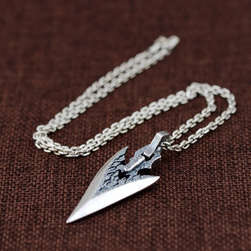 Kyudo Arrow Head Sterling Silver Pendant