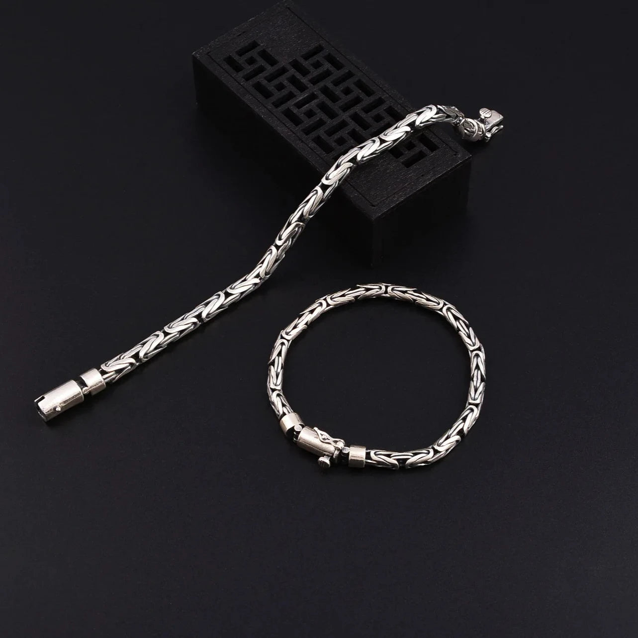 Mizuhiki Knots 925 Sterling Silver  Bracelet