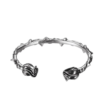 Nobara the Wild Rose Silver Plated Bracelet