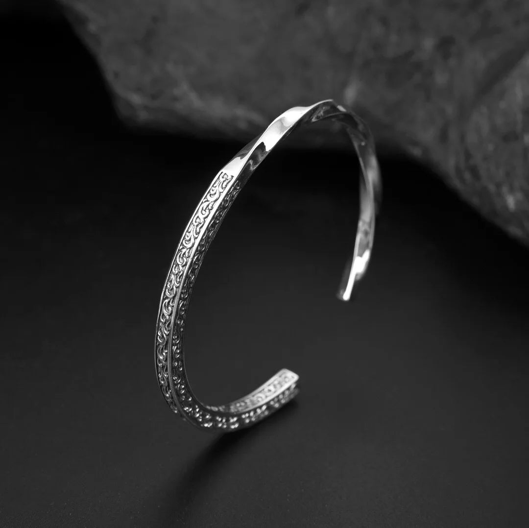 Sakura Cherry Blossoms 925 Sterling Silver Bracelet
