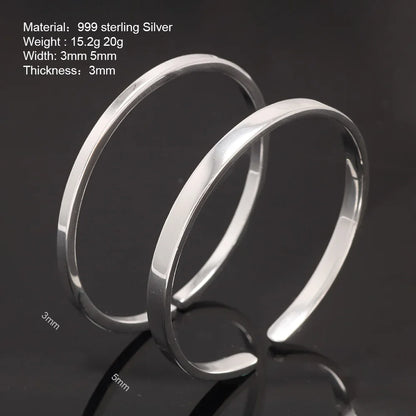 Pure Silver 999 Fine Silver Bracelet