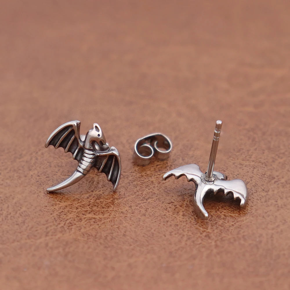 Flying Raiju Dragon Surgical Steel Earrings